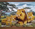 Картина Гобелен Аффриканские львы