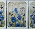 Картина Гобелен Бабочка в ирисах (триптих)