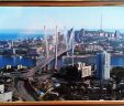 Картина Шелкография  Владивосток. Вид на Золотой мост