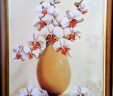 Картина Шелкография  Орхидеи