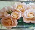 Картина Шелкография «Букет чайных роз» Размер 100х70 см