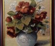 Картина Гобелен  Маки в вазе
